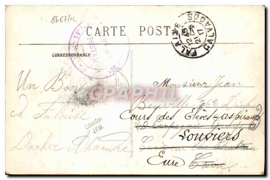 FALAISE — La Caserne Dumont-d'Urville — C. Jeanne, édit.-phot. Falaise — Reverso