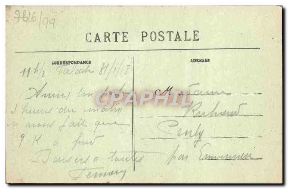 Falaise — La Caserne Dumont-d'Urville — C. Jeanne, édit.-phot. Falaise, n°33 — Reverso