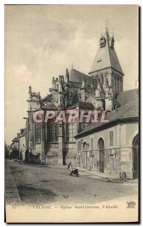 CPA Falaise Eglise Saint Gervais L'Abside