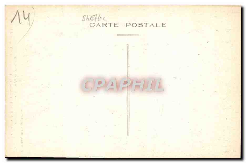 CPA Falaise Chateau dFenetre de Robert le Diable et L'Entree de la chambre d'Arlette — Verso