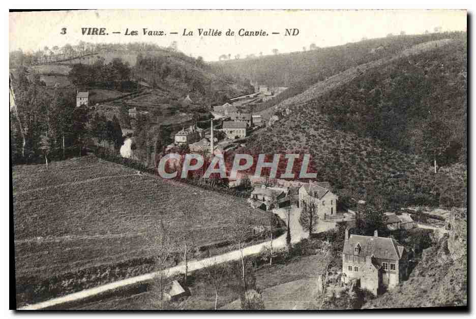 CPA Vire Les Vaux La Vallee de Canvie