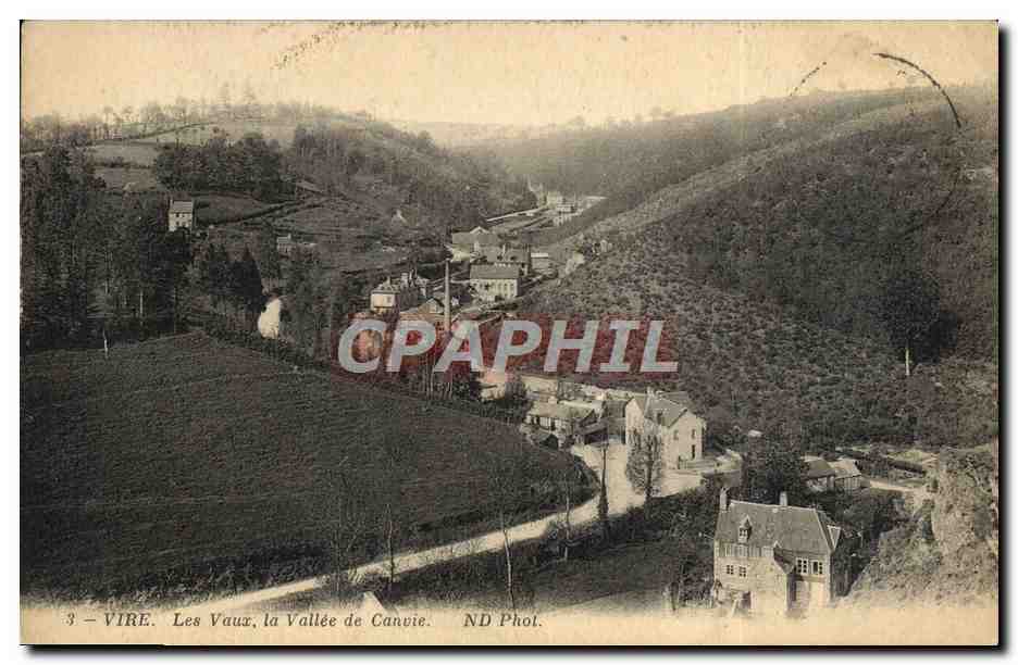 CPA Vire Les Vaux La Vallee de Canvie