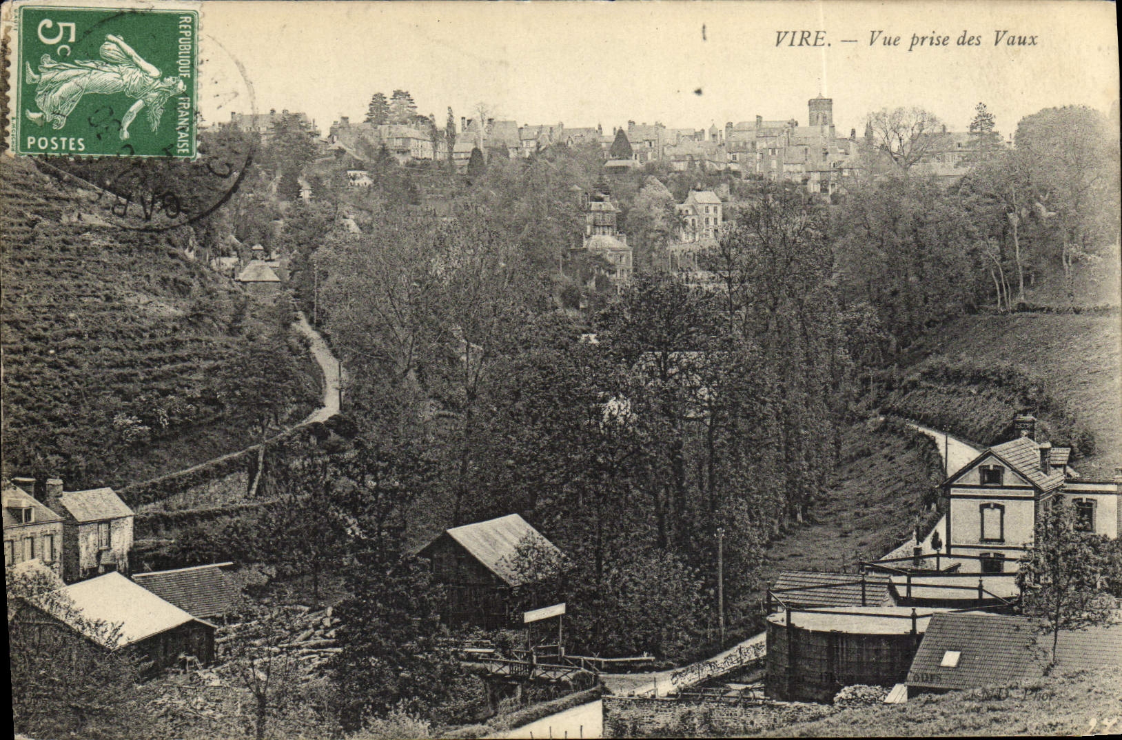 CPA Vire Vue Prise des Vaux