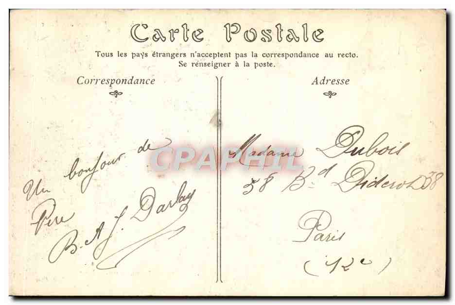 CPA Vire Vue Prise des Vaux — Rückseite
