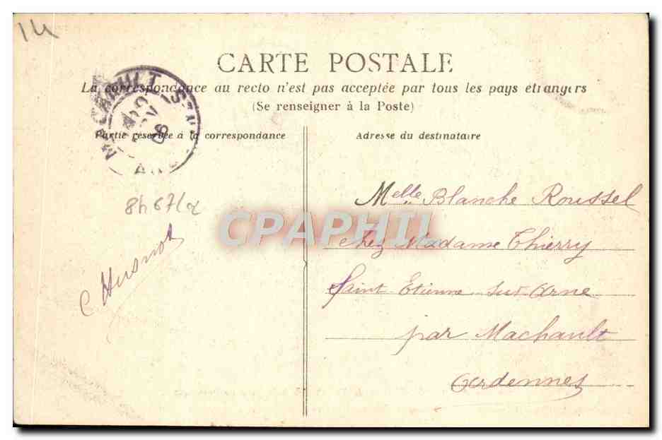 Umgebung von CONDÉ-SUR-NOIREAU — Tal der Vère. Der Pont Grat — F. Lemarois, Postamt, 35, r. du Vieux-Château, Condé-sur-Noireau — Rückseite