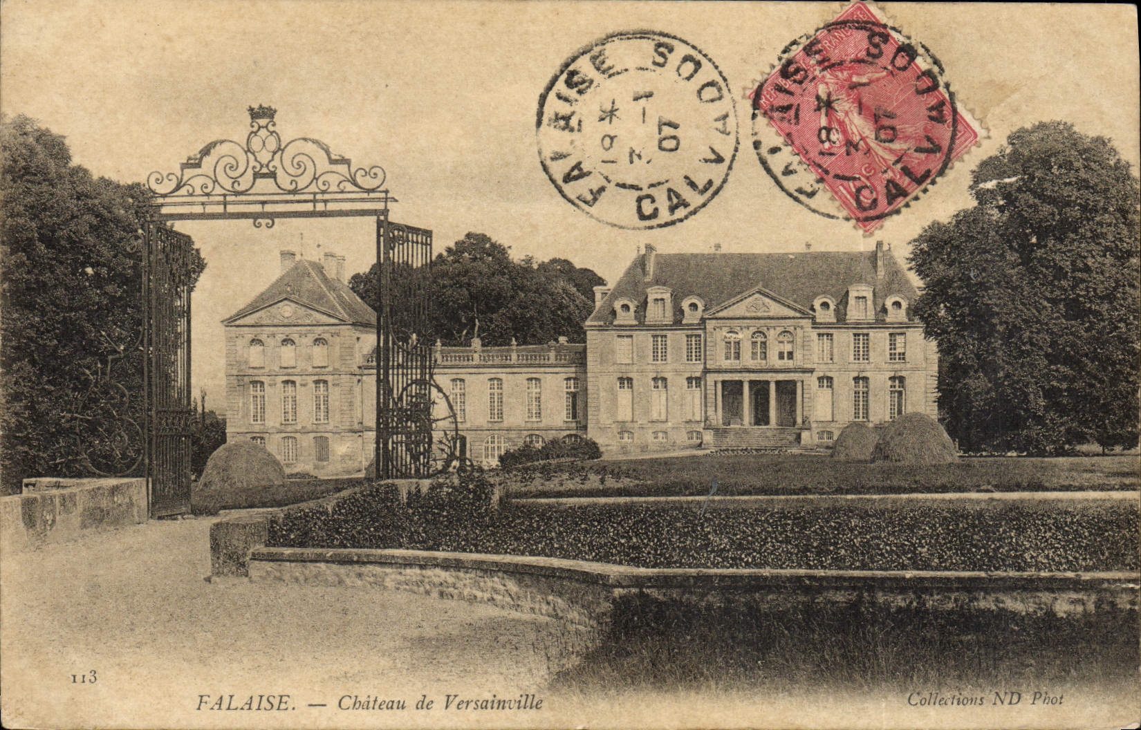 CPA Falaise Chateau de Versainville