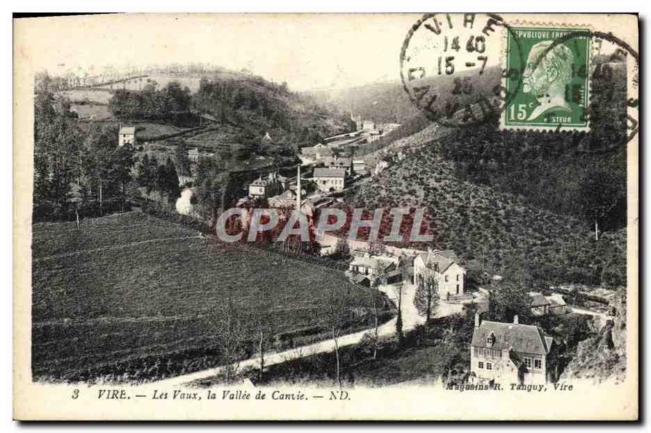 CPA Vire Les Vaux la Vallee de Canvie