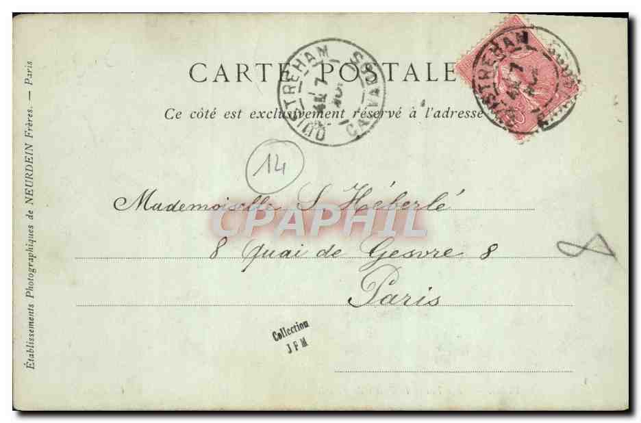 CPA Vire Les Vaux la Vallee de Canvie — Rückseite