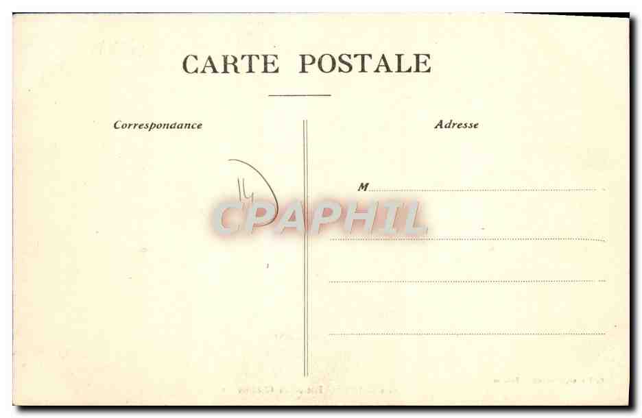 CPA Falaise Entree du Chateau — Verso