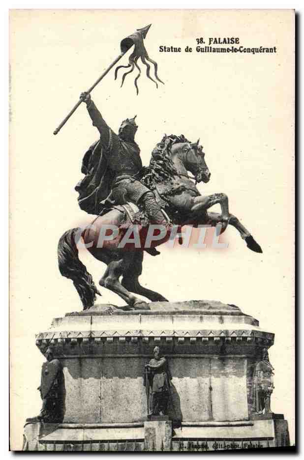 Statue de Guillaume-le-Conquérant — Falaise — éditeur A. Loubet, n°38