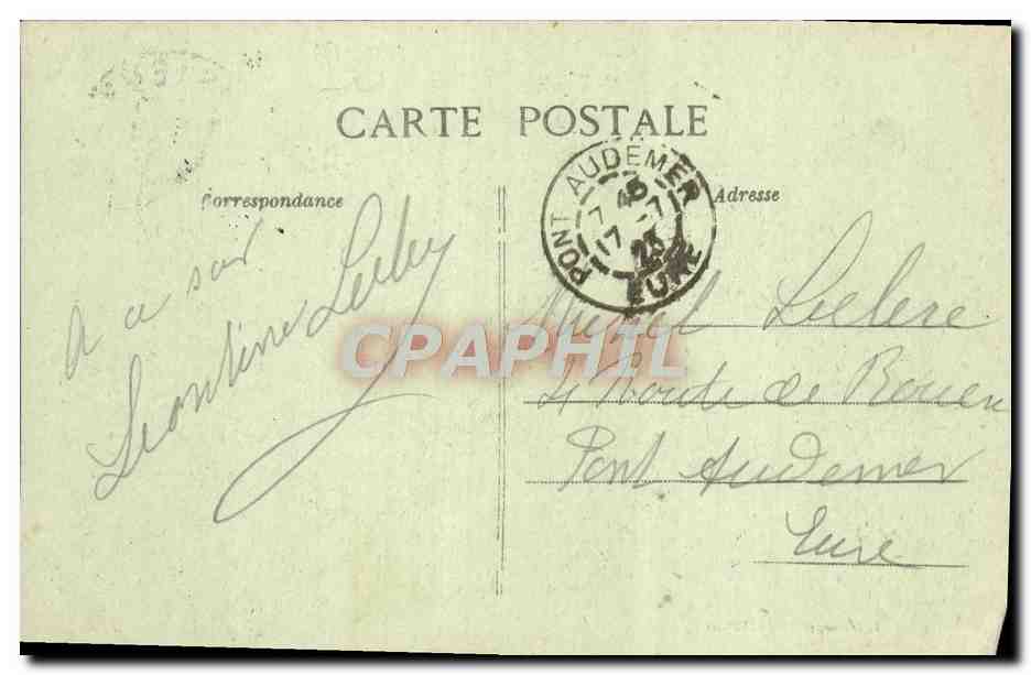 Falaise — Intérieur du Petit Donjon — Éditeur non identifié, n° 56 — Verso