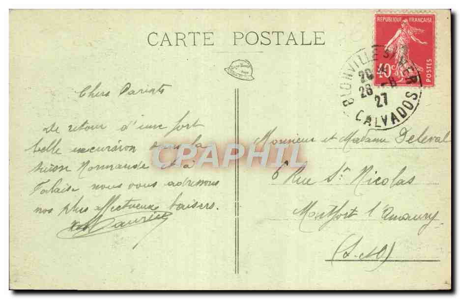 Falaise — Le Château (côté Ouest) — C. Jeanne, édit.-phot. — Reverso