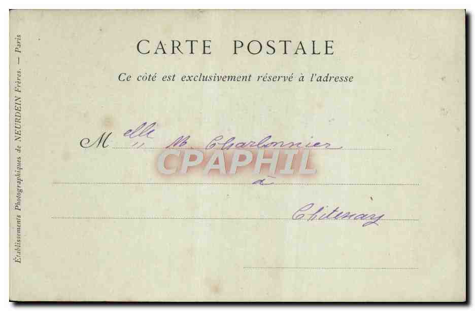 CPA Falaise Eglise de la Trinite le Porche — Verso