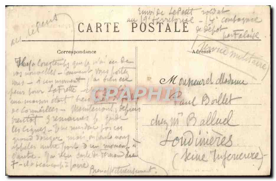 Falaise — Iglesia de San Gervasio — C. Jeanno, editor-fotógrafo, Falaise — Reverso