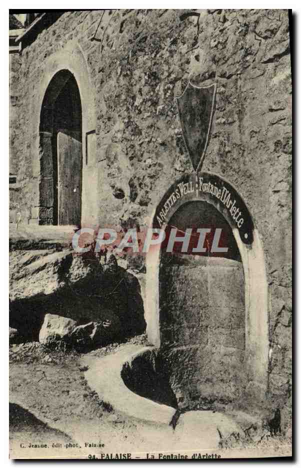 CPA Falaise La Fontaine d'Arlette