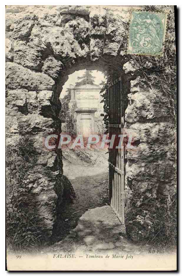 CPA Falaise Tombeau de Marie Joly