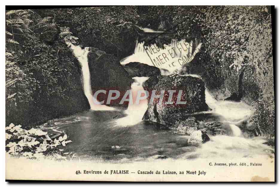 Environs de FALAISE — Cascade du Laizoen, au Mont Joly — C. Jeanne, phot. édit. Falaise