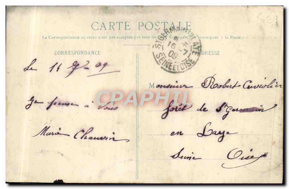 La Lanterne du Gars de Falaise — escena folclórica — editor: Doppet — Reverso