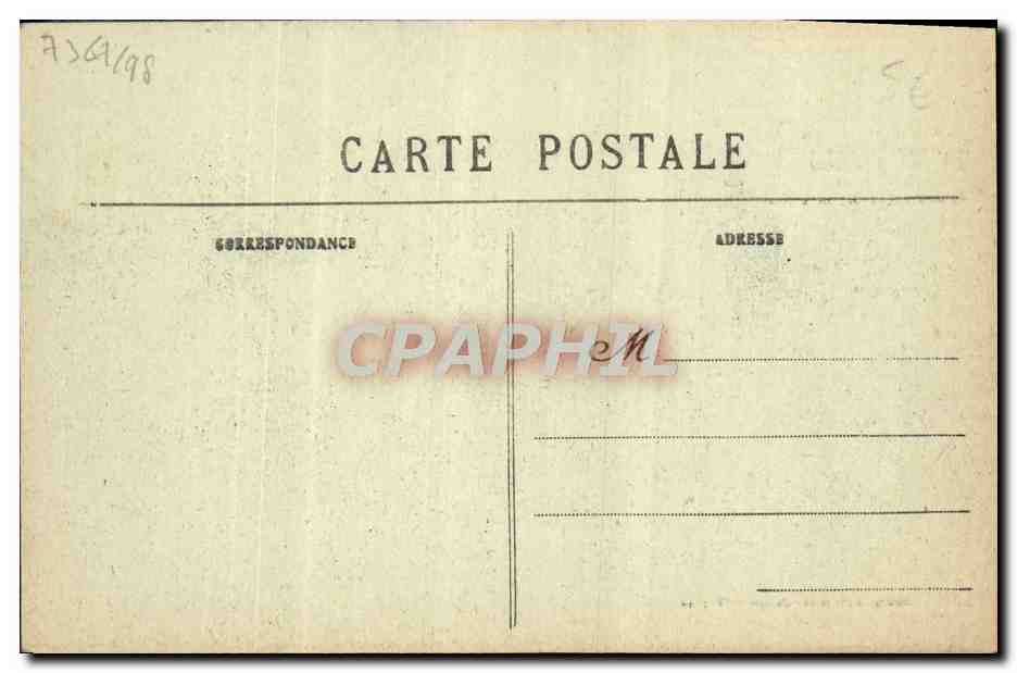 La linterna del Gars de Falaise — escena de carnaval — edit. fot. Jeanne, Falaise — Reverso