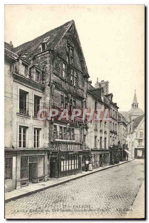 CPA Falaise Vieilles maisons Grande Rue Trinite
