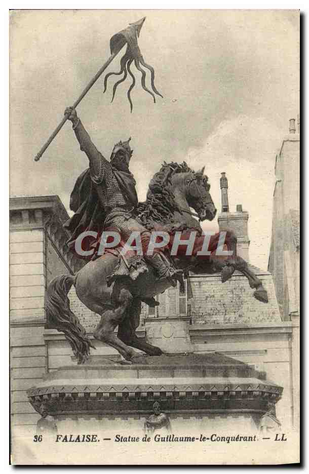 FALAISE — Beeld van Willem de Veroveraar — LL