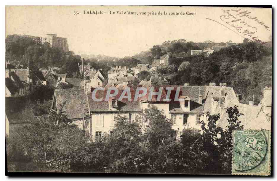 Falaise — Der Val d'Ante, Aussicht vom Weg nach Caen — unbekannter Verleger, Nr. 35