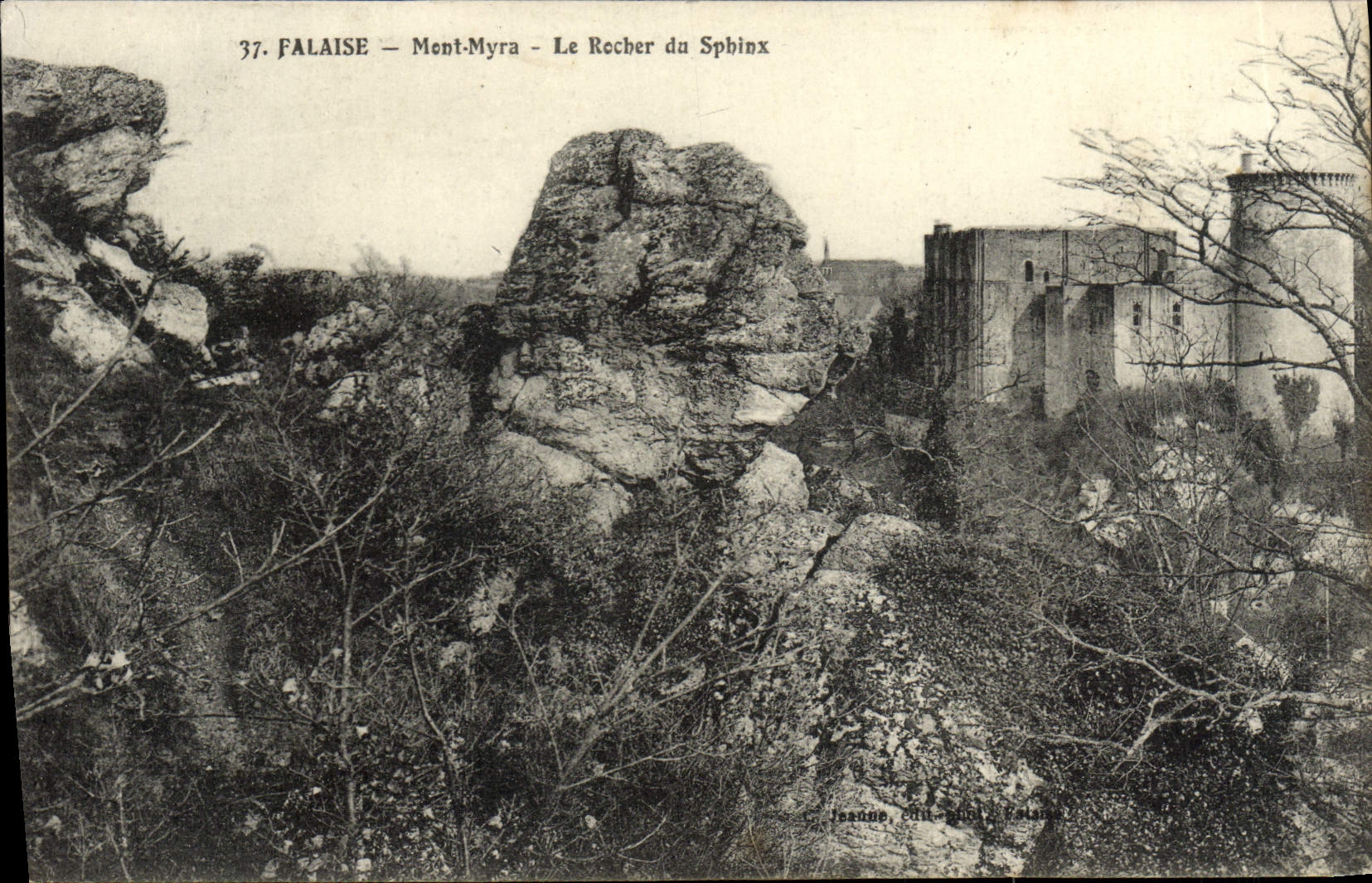 CPA Falaise Mont Myra Le Rocher du Spbinx