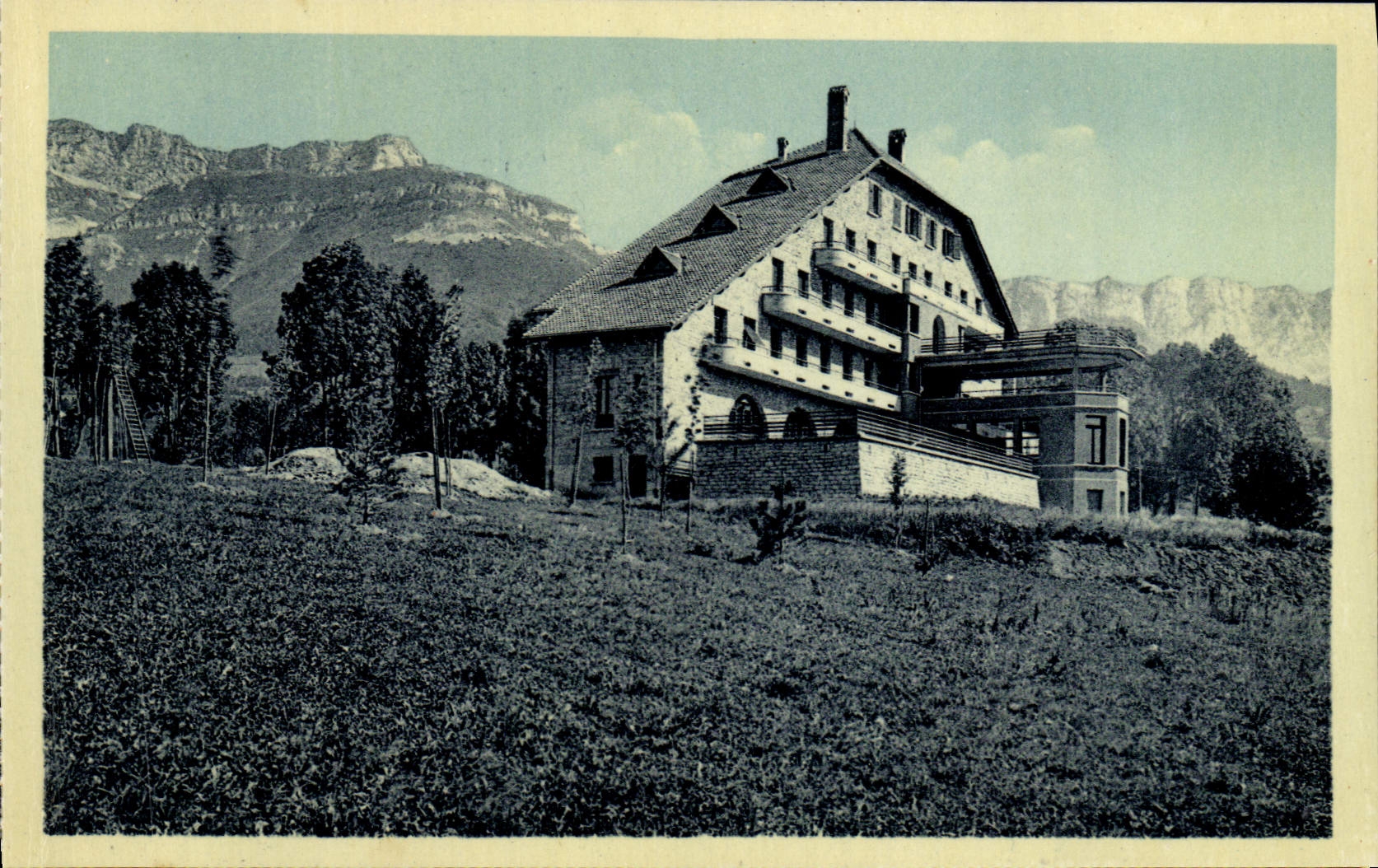 Villard-de-Lans — Le Clocher et ses grandes prairies — A. Molonnet & R. Colbert, Grenoble