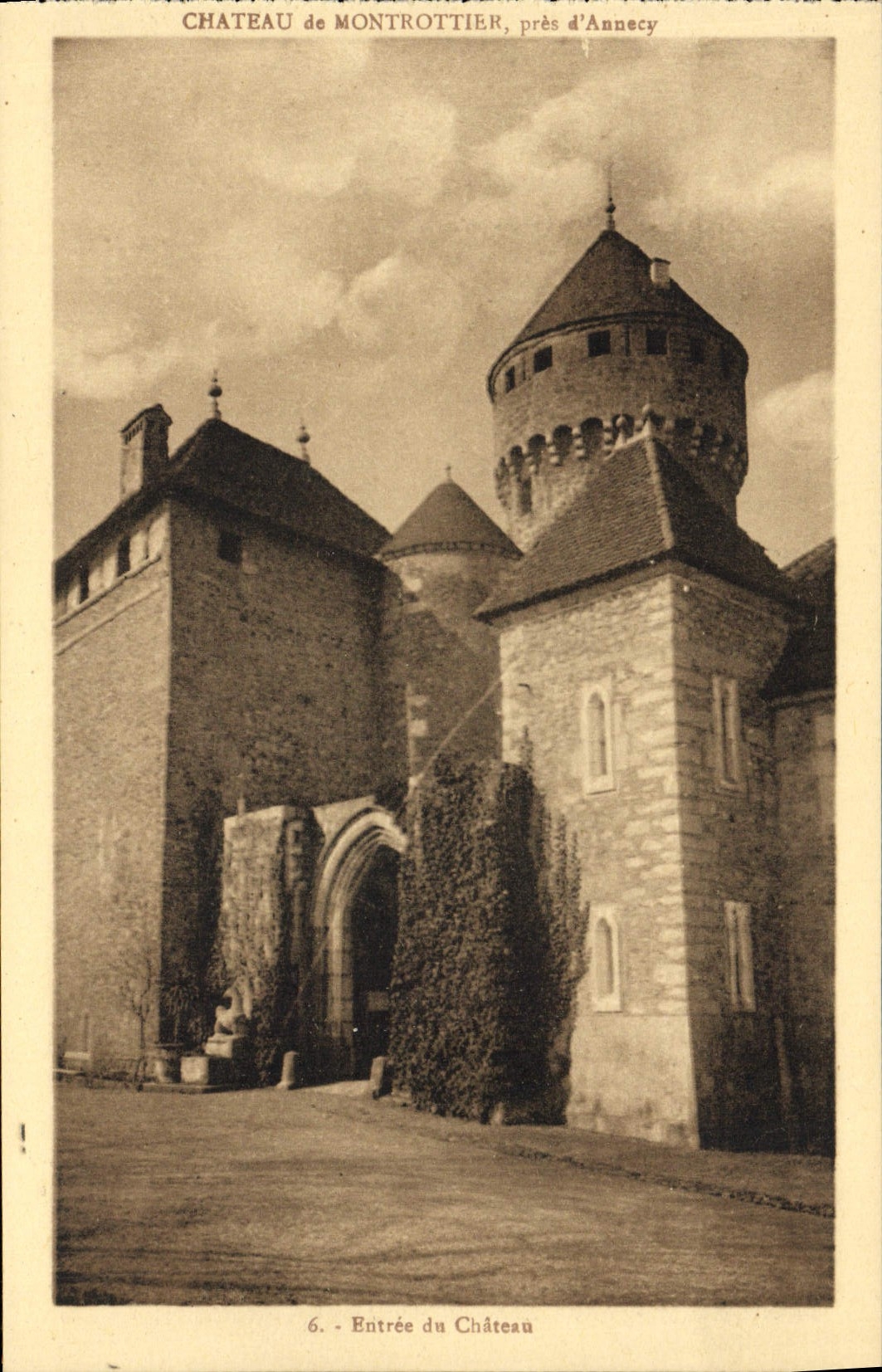 Château de Montrottier, près d'Annecy — Entrée du Château — Édition de l'Académie Florimontane