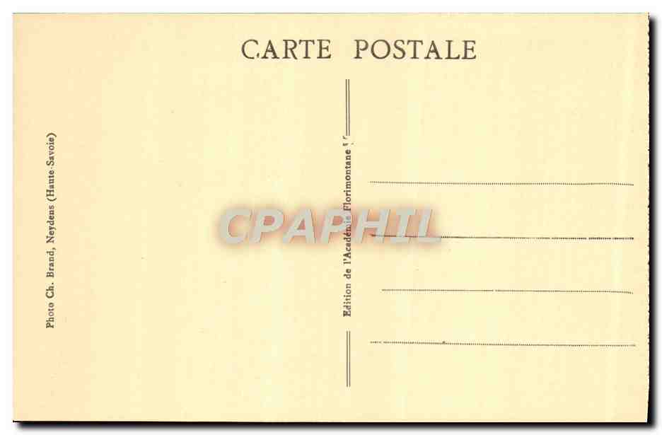 Château de Montrottier, près d'Annecy — Entrée du Château — Édition de l'Académie Florimontane — Verso