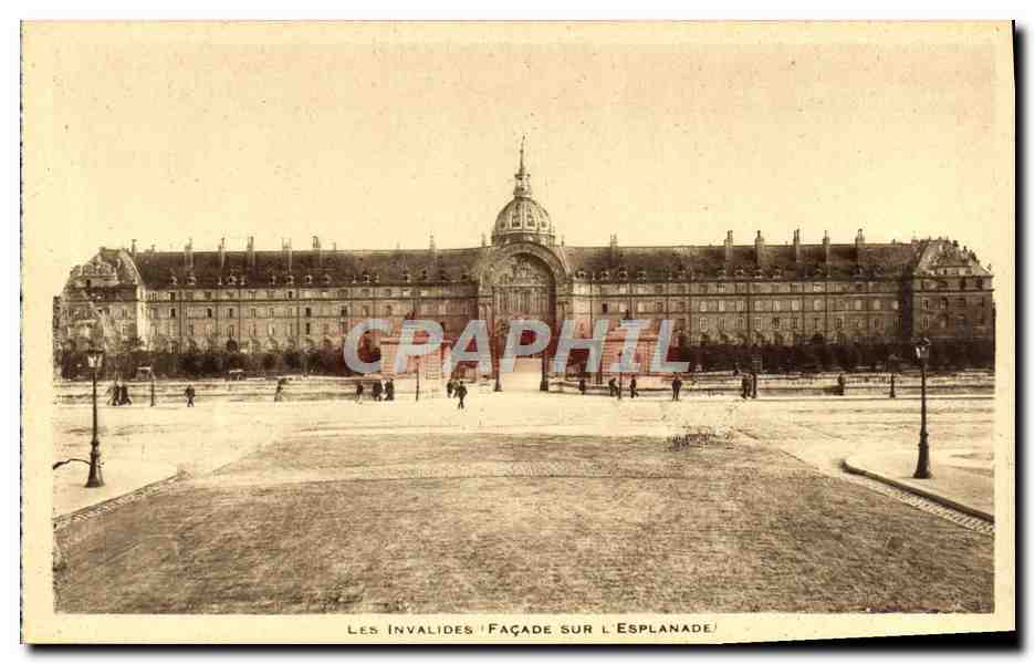 CPA Paris Les Invalides Facade Sur l'esplanade