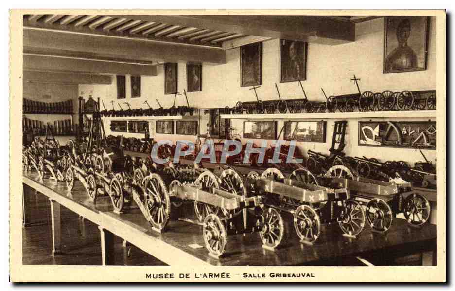 CPA Paris Les Invalides Musee de l'armee Salle Gribeauval Militaria