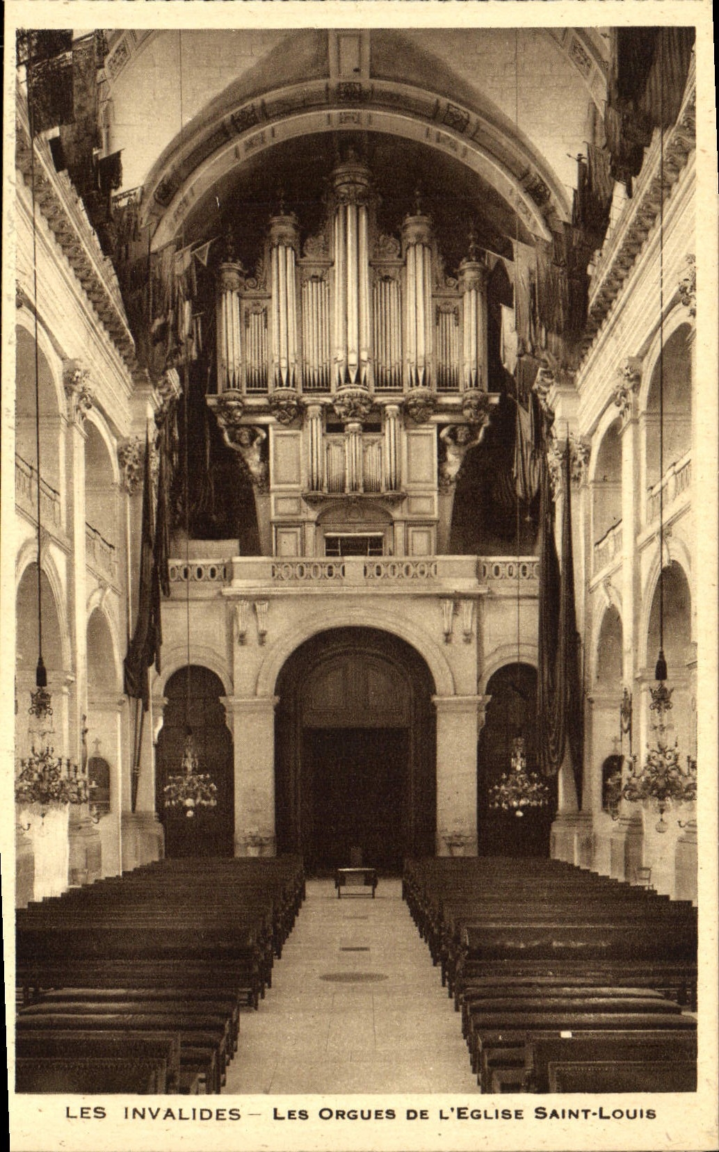 CPA Les Invalides Les Orgues De L'Eglise Saint Louis Paris 