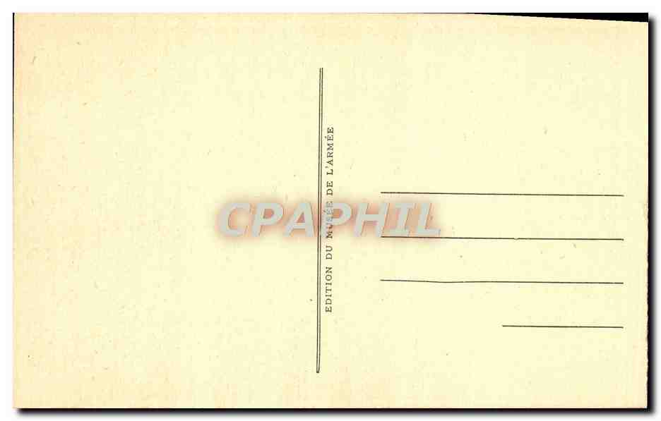 CPA Paris Les Invalides Taxi De La Marne Automobile Militaria  — Back