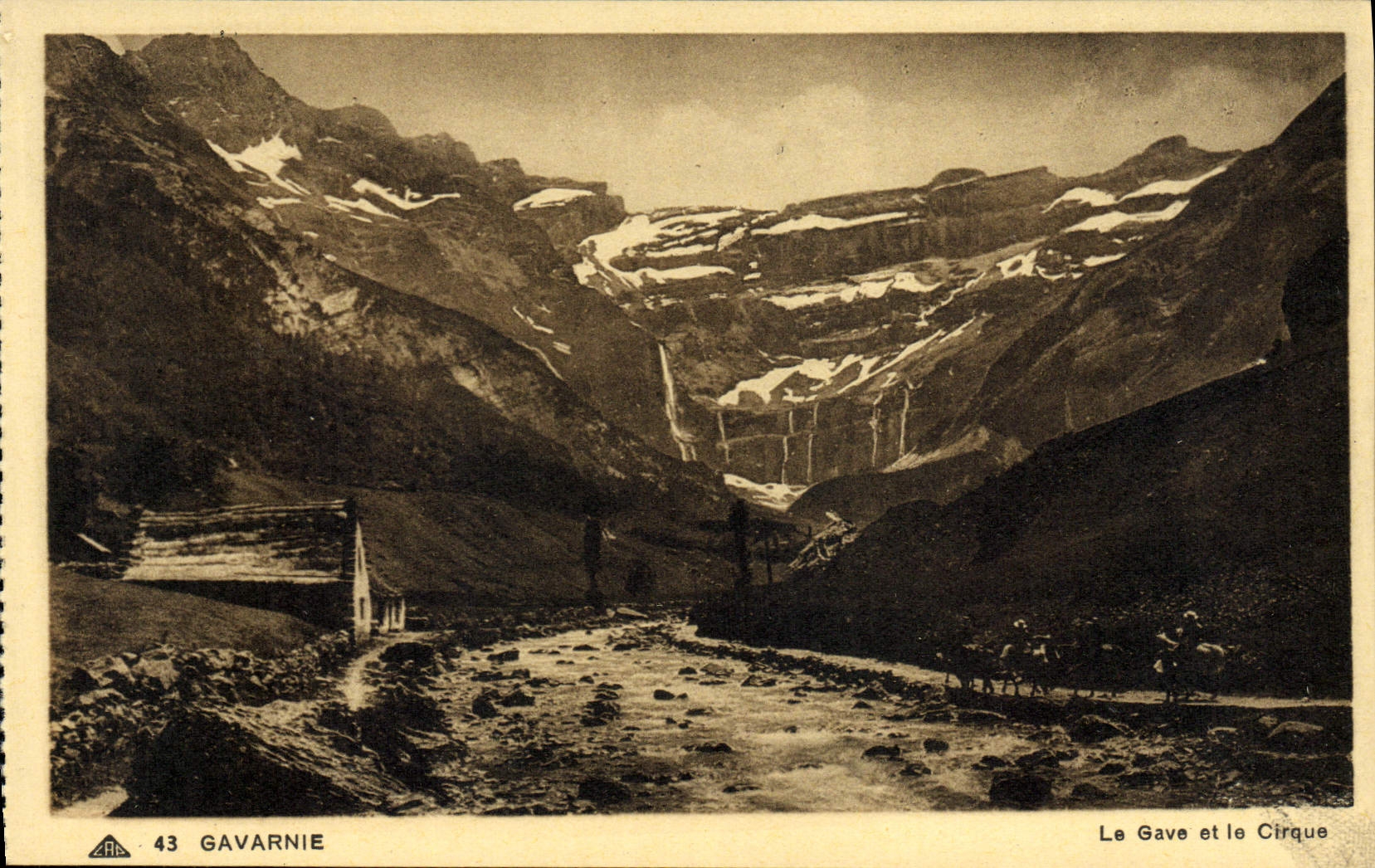 Gavarnie — Le Gave et le Cirque — Cie des Arts Photomécaniques, Strasbourg-Schiltigheim