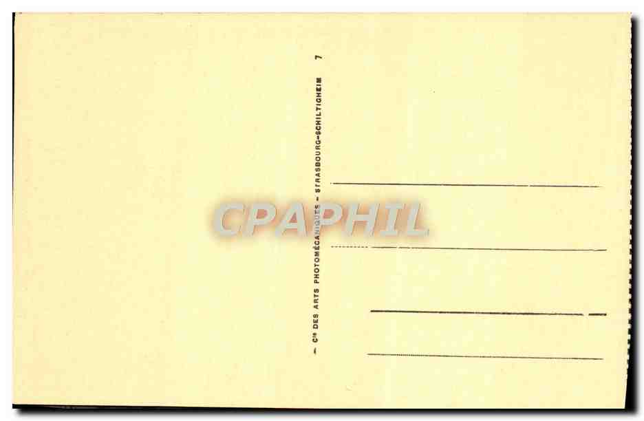 CPA Lourdes La Basilique et le Gave — Verso