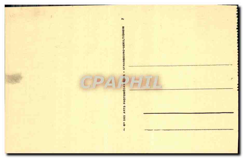 CPA Lourdes La Basilique et le Gave — Verso