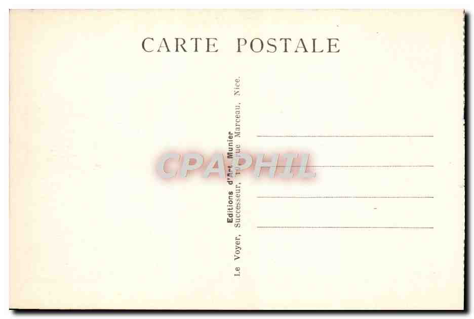 CPA Monte Carlo Le casino et les jardins — Rückseite