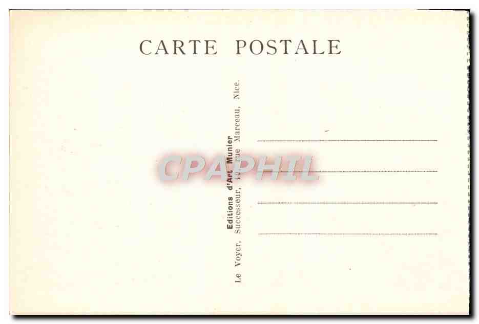 CPA Monaco La Cathedrale — Rückseite