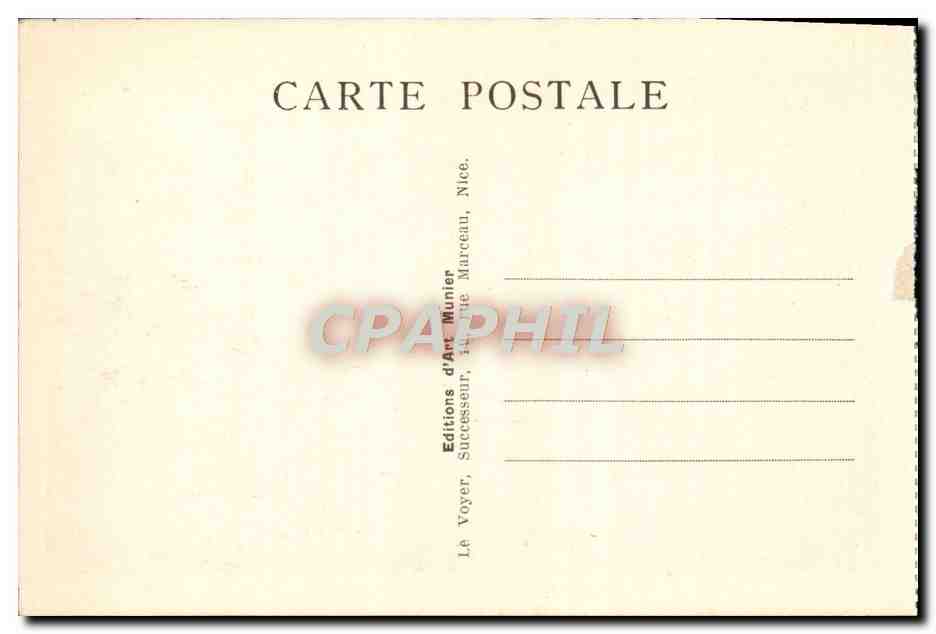 CPA Monaco Jardins Exotiques — Rückseite