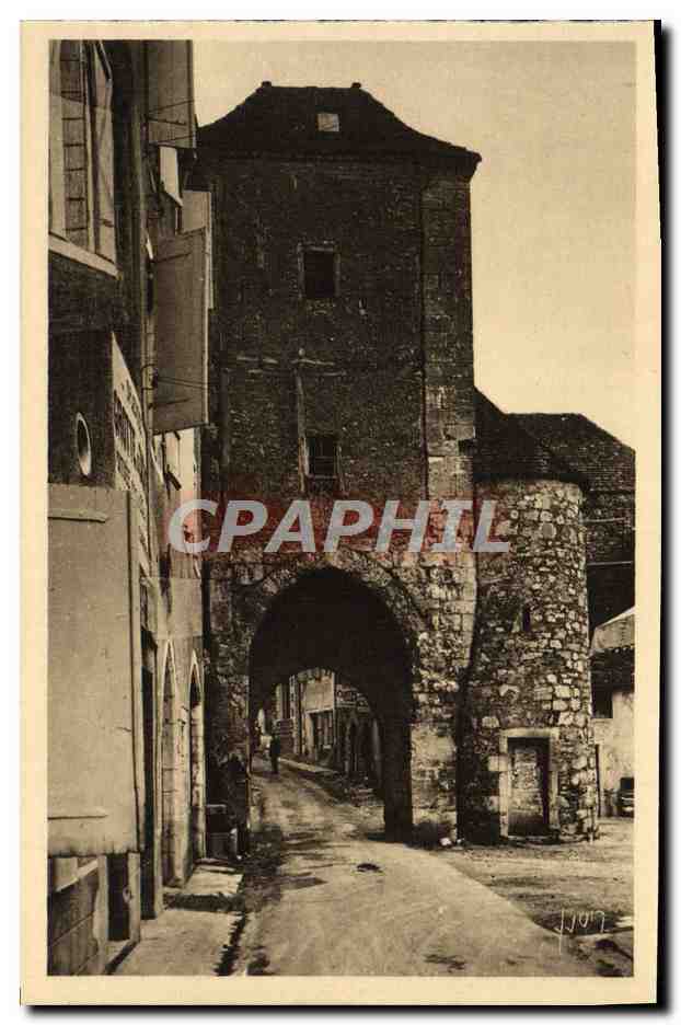CPA Chateaux De La Loire Chateau Rocamadour La Porte Salmon