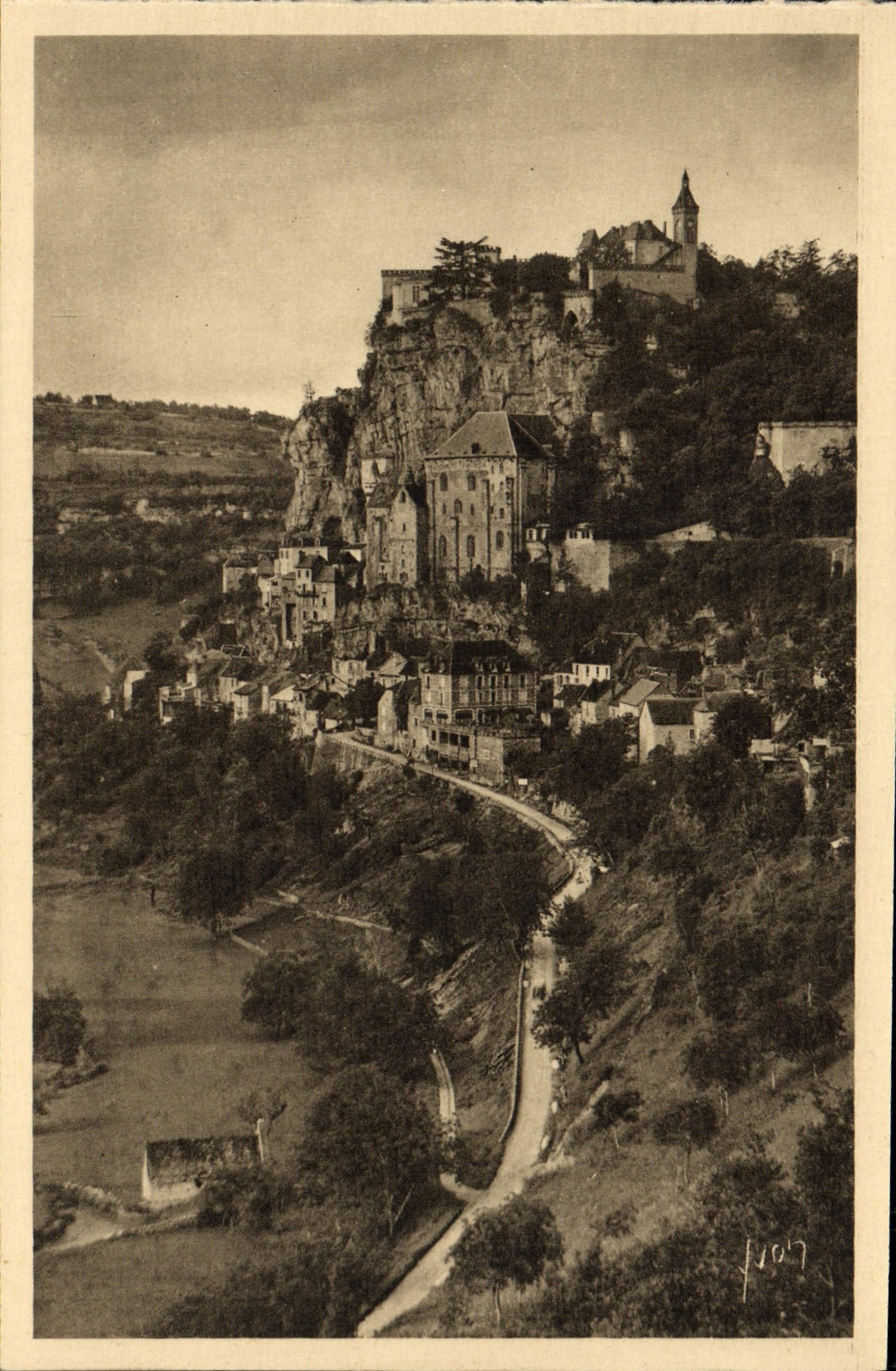 Rocamadour (Lot) — Ansicht vom Weg zum Hospitalet — Éditions d'An Yvon, Paris
