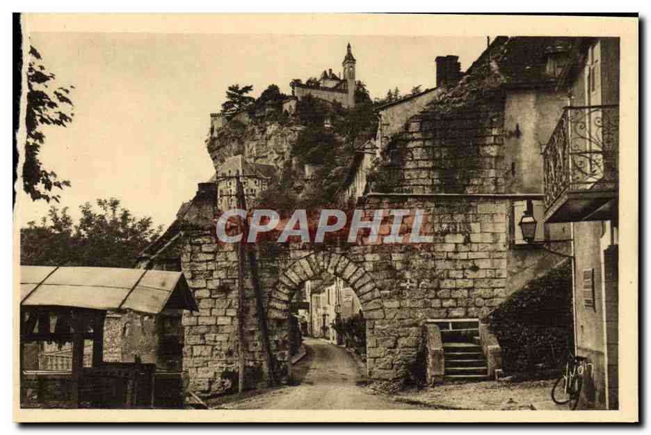 Rocamadour (Lot) — Ansicht der Figuier-Tür — Éditions d'Art Yvon