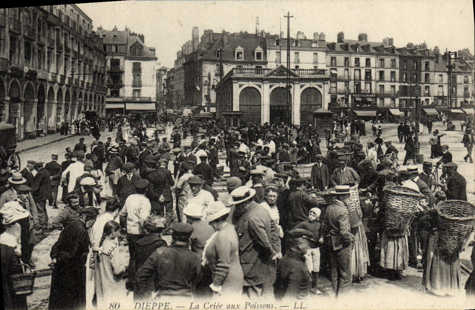 Dieppe — La Criée aux Poissons — LL. n°80