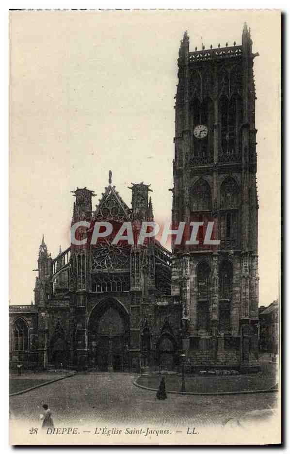 CPA Dieppe L'Eglise Saint Jacques 