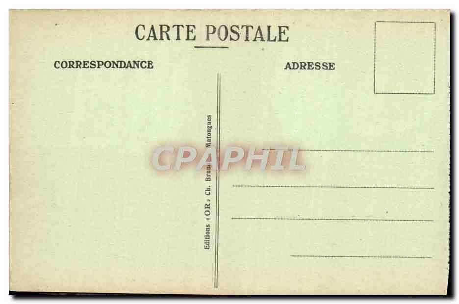 CPA Reims La Cathedrale Militaria — Verso