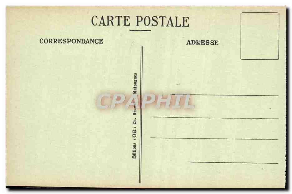 CPA Reims Hotel de Ville Militaria — Verso