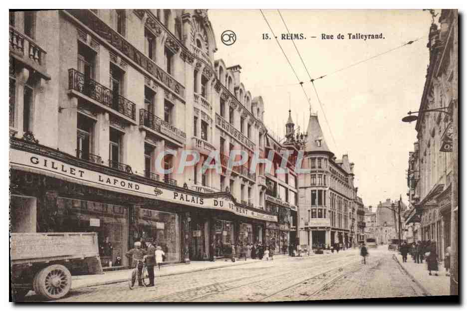 CPA Reims Rue de Talleyrand Palais du Vetement Gilles Lafond 