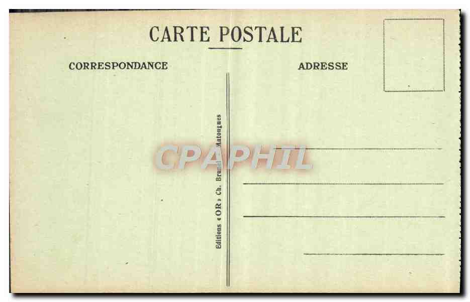 CPA Reims La Cathedrale apres le bombardement Militaria — Verso