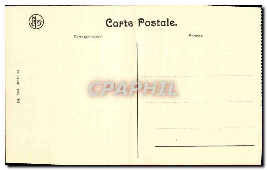 CPA Bruxelles Place Royale  — Verso